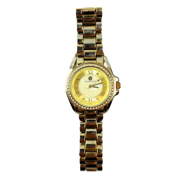 Adrienne‎ Vittadini Gold Tone Women’s Watch Water-Resistant Style AD9637 - Picture 2 of 7